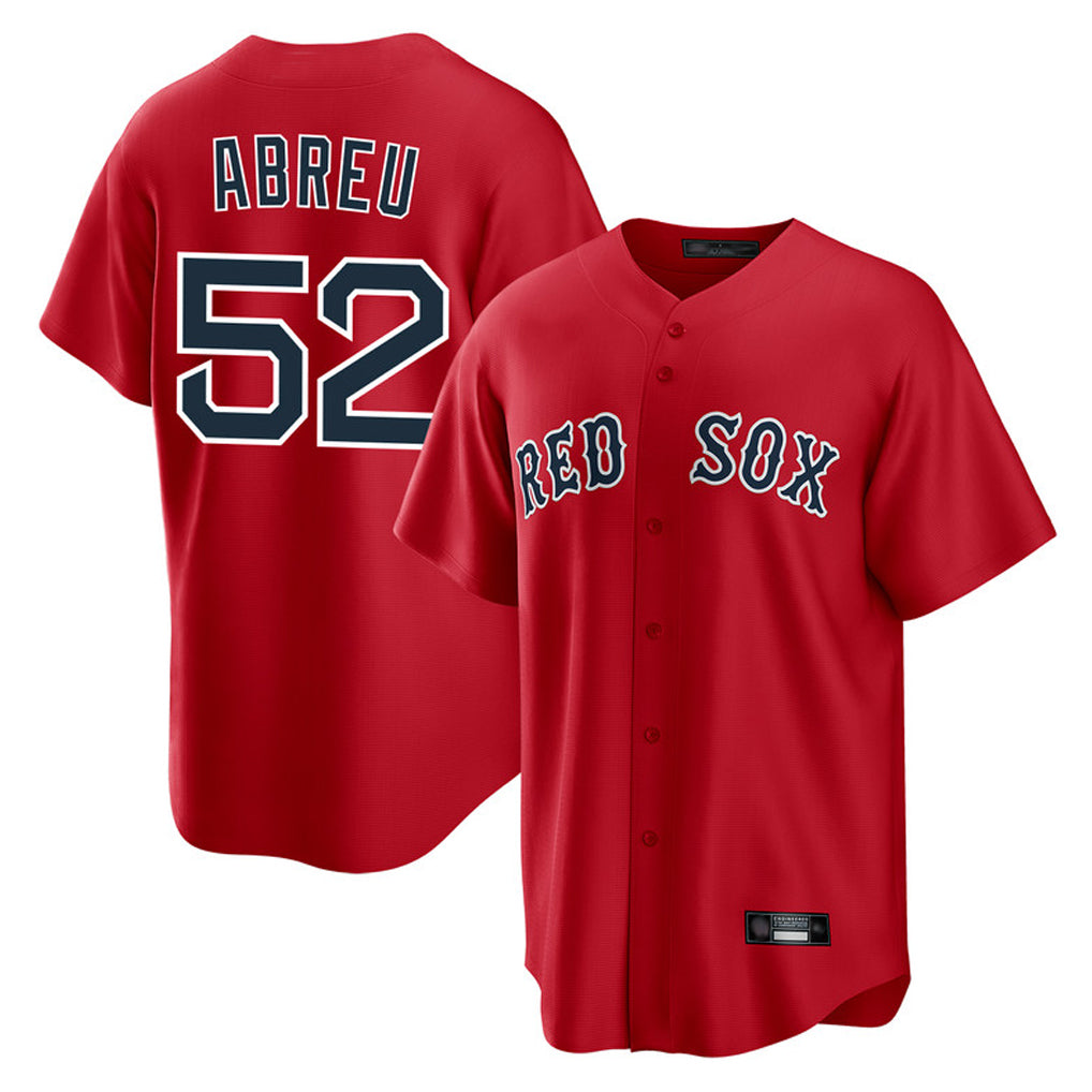 Friene B.Red Sox #52 Wilyer Abreu Player Red Home Game Stitched Jerseys