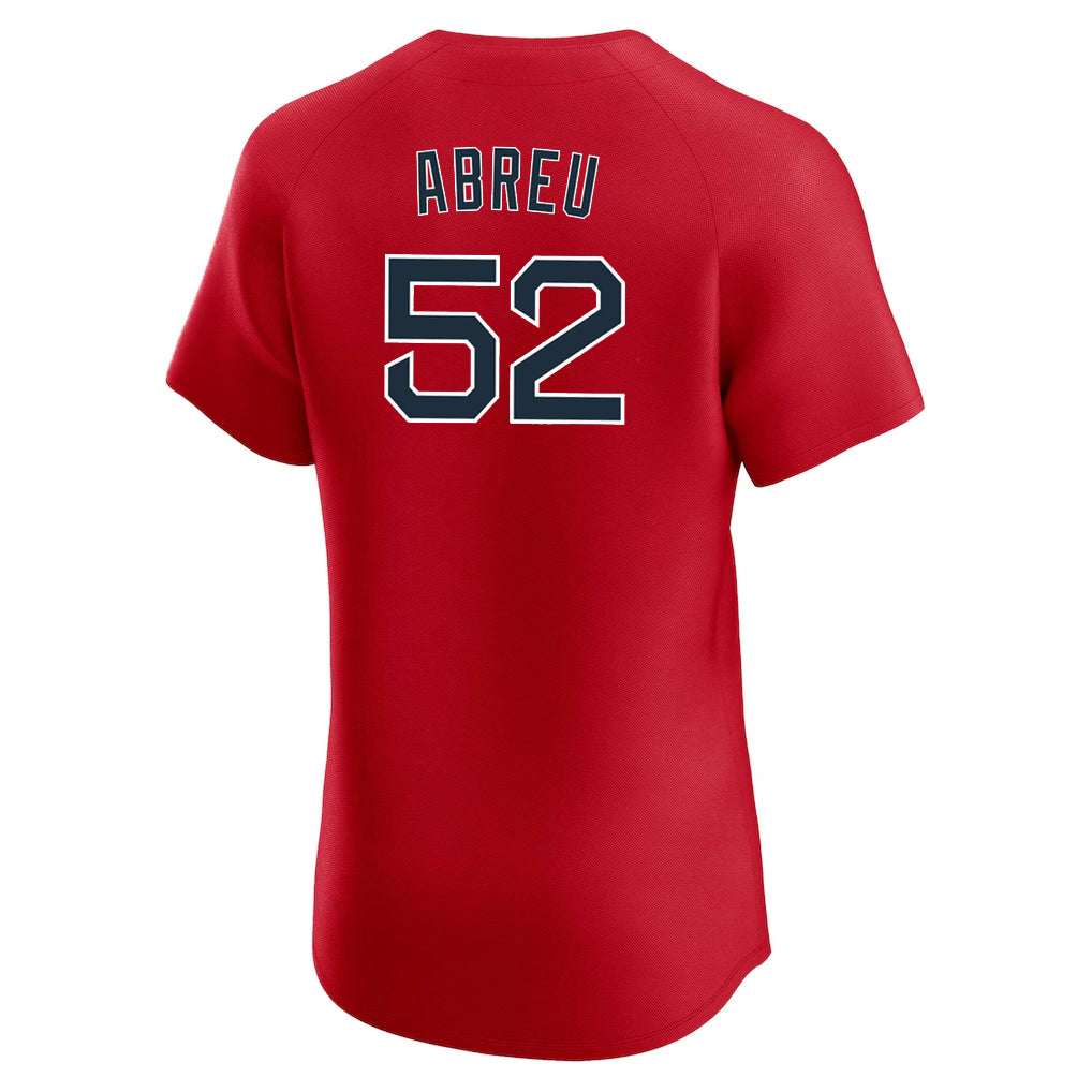 Friene B.Red Sox #52 Wilyer Abreu Player Red Limited Elite Home Game Stitched Jerseys