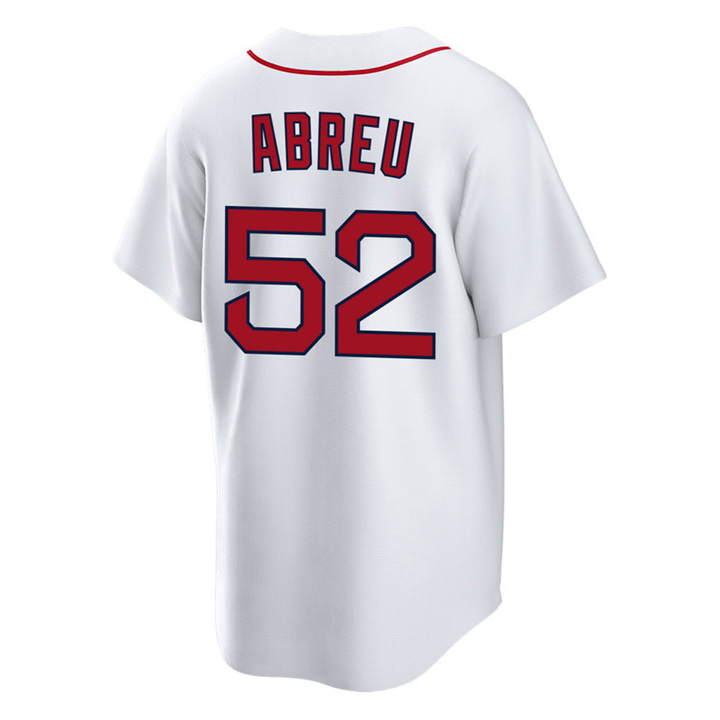 Friene B.Red Sox #52 Wilyer Abreu Player White Home Game Stitched Jerseys