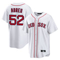 Friene B.Red Sox #52 Wilyer Abreu Player White Home Game Stitched Jerseys