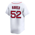 Friene B.Red Sox #52 Wilyer Abreu Player White Limited Home Game Stitched Jerseys