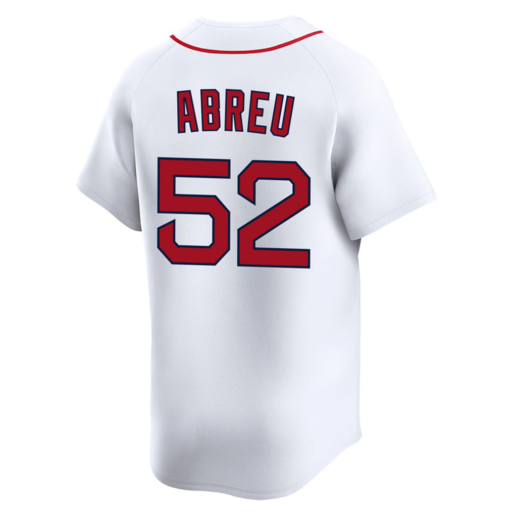 Friene B.Red Sox #52 Wilyer Abreu Player White Limited Home Game Stitched Jerseys