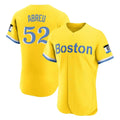 Friene B.Red Sox #52 Wilyer Abreu Player Yellow Limited Home Game Stitched Jerseys