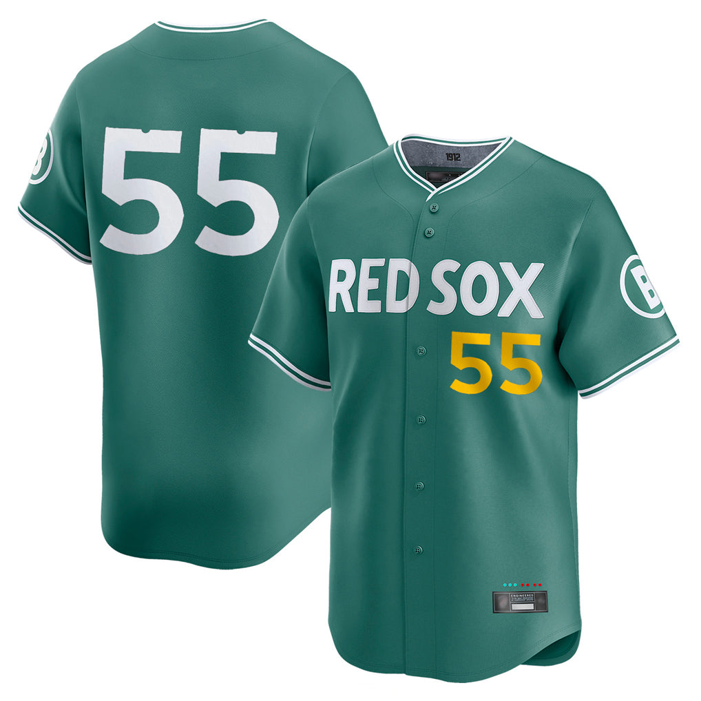 Friene B.Red Sox #55 Ranger Su¨¢rez Player Green City Connect Limited Home Game Stitched Jerseys
