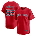 Friene B.Red Sox #55 Ranger Su¨¢rez Player Red Limited Home Game Stitched Jerseys