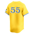 Friene B.Red Sox #55 Ranger Su¨¢rez Player Yellow Limited Home Game Stitched Jerseys