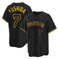 Friene B.Red Sox #7 Masataka Yoshida Player Black Snake Skin City Home Game Stitched Jerseys