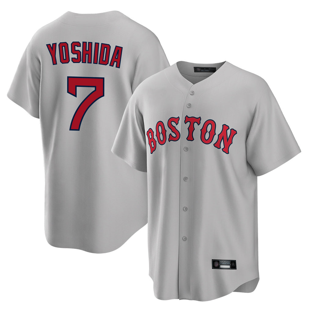 Friene B.Red Sox #7 Masataka Yoshida Player Gray Road Home Game Stitched Jerseys