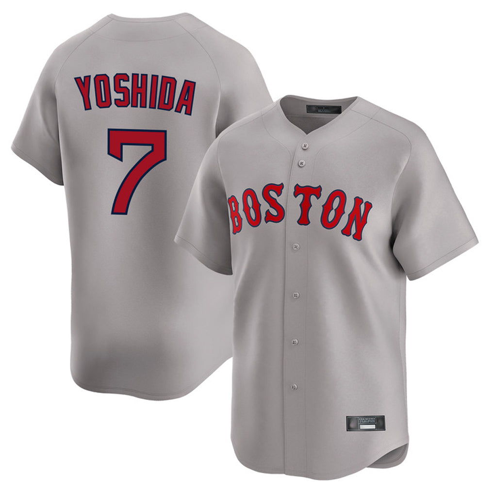 Friene B.Red Sox #7 Masataka Yoshida Player Gray Road Limited Home Game Stitched Jerseys