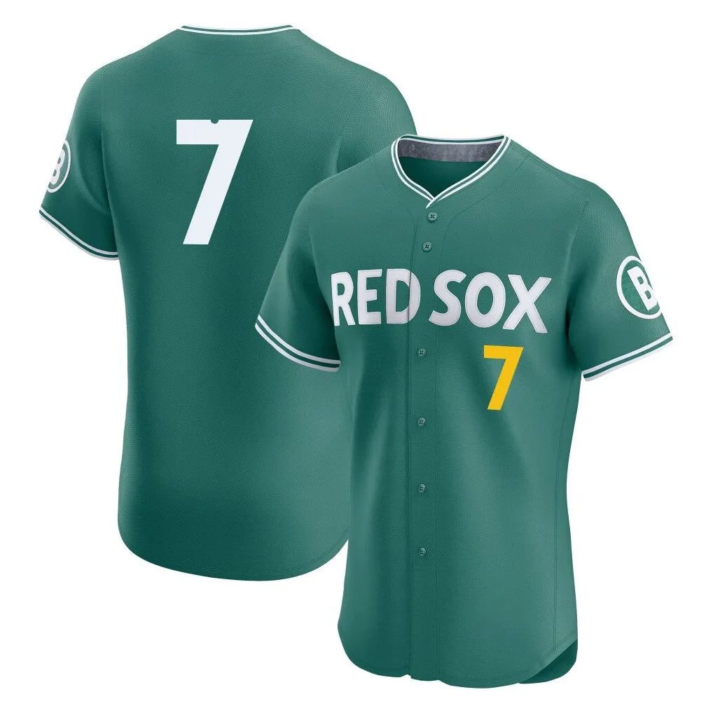 Friene B.Red Sox #7 Masataka Yoshida Player Green City Connect Limited Elite Home Game Stitched Jerseys