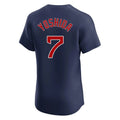 Friene B.Red Sox #7 Masataka Yoshida Player Navy Limited Elite Home Game Stitched Jerseys