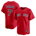 Friene B.Red Sox #7 Masataka Yoshida Player Red Limited Home Game Stitched Jerseys