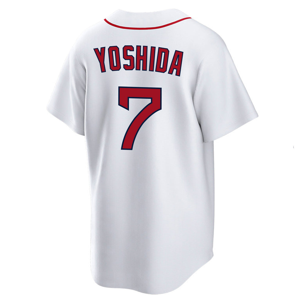 Friene B.Red Sox #7 Masataka Yoshida Player White Home Game Stitched Jerseys
