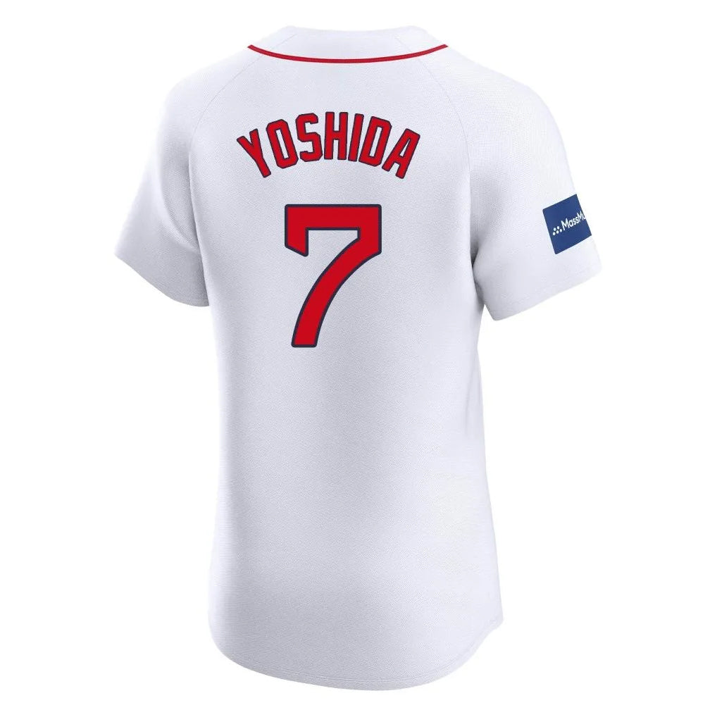 Friene B.Red Sox #7 Masataka Yoshida Player White Limited Elite Home Game Stitched Jerseys