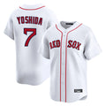 Friene B.Red Sox #7 Masataka Yoshida Player White Limited Home Game Stitched Jerseys