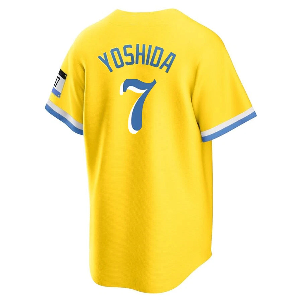 Friene B.Red Sox #7 Masataka Yoshida Player Yellow Home Game Stitched Jerseys