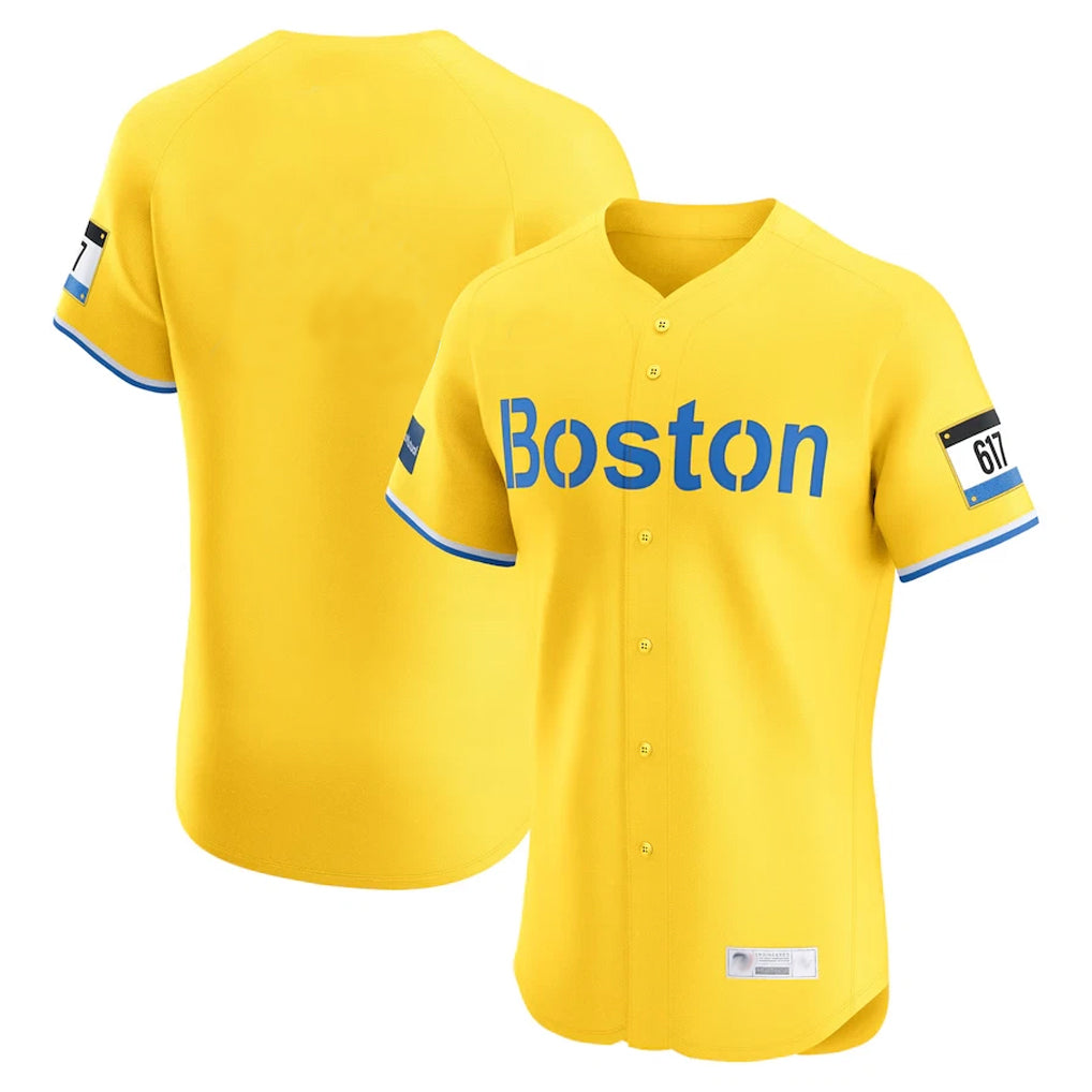Friene B.Red Sox ## Red Sox Blank Player Yellow Limited Elite Home Game Stitched Jerseys
