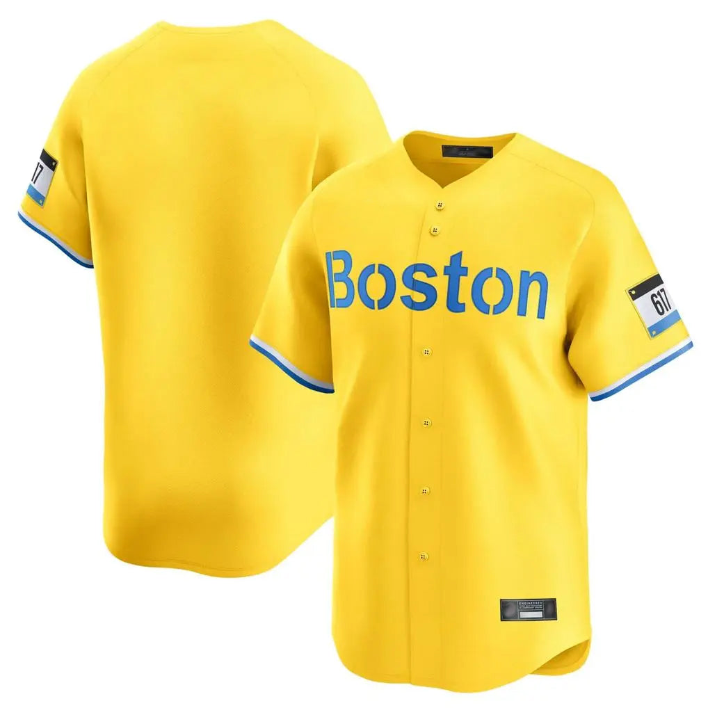 Friene B.Red Sox ## Red Sox Blank Player Yellow Limited Home Game Stitched Jerseys