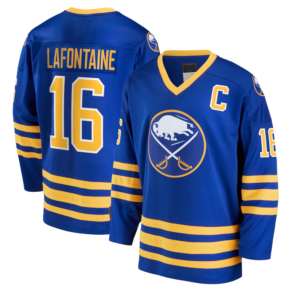 Friene B.Sabres #16 Pat LaFontaine Royal Breakaway Retired Player Stitched Jerseys
