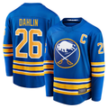 Friene B.Sabres #26 Rasmus Dahlin Royal Home Captain Patch Breakaway Stitched Jerseys