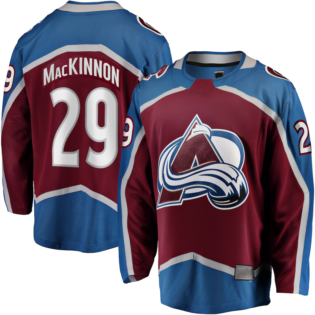 Friene C.Avalanche #29 Nathan MacKinnon Burgundy Home Breakaway Jerseys