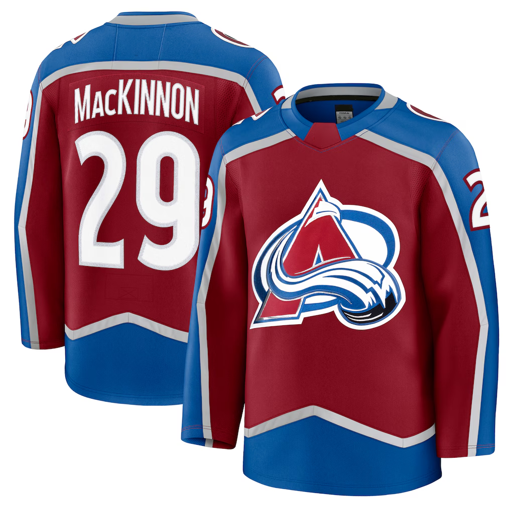 Friene C.Avalanche #29 Nathan MacKinnon Burgundy Home Premium Jerseys