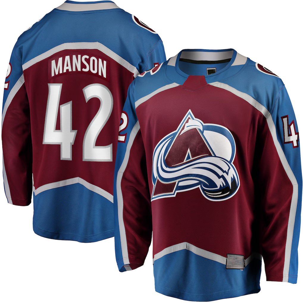 Friene C.Avalanche #42 Josh Manson Burgundy Home Breakaway Player Jerseys