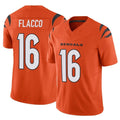 Friene C.Bengals #16 Joe Flacco Player Orange Vapor F.U.S.E. Limited Home Game Stitched Jerseys