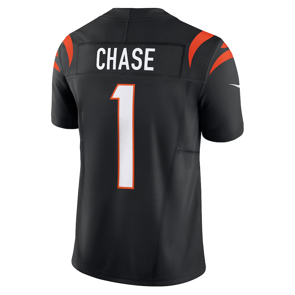 Friene C.Bengals #1 Ja'Marr Chase Black Vapor F.U.S.E. Limited Stitched Jerseys