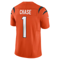 Friene C.Bengals #1 Ja'Marr Chase Orange Vapor F.U.S.E. Limited Stitched Jerseys