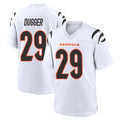 Friene C.Bengals #29 Kyle Dugger Player White Home Game Stitched Jerseys