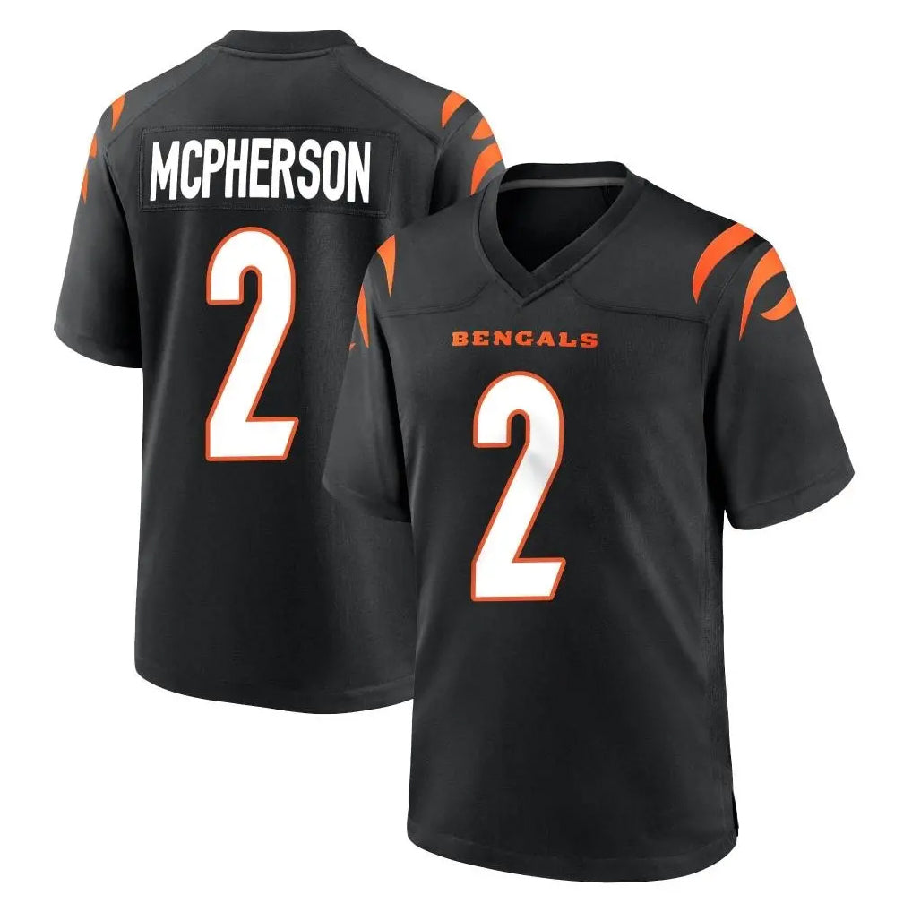 Friene C.Bengals #2 Evan McPherson Player Black Home Game Stitched Jerseys