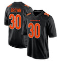 Friene C.Bengals #30 Chase Brown Player Black Fashion Game Stitched Jerseys