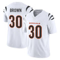 Friene C.Bengals #30 Chase Brown Player White Vapor F.U.S.E. Limited Home Game Stitched Jerseys