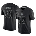 Friene C.Bengals #53 Boye Mafe Player Black Reflective Limited Game Stitched Jerseys