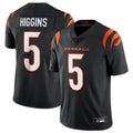 Friene C.Bengals #5 Tee Higgins Black Vapor Untouchable Limited Jersey American Stitched  Jerseys