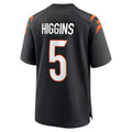Friene C.Bengals #5 Tee Higgins Player Black Home Game Stitched Jerseys