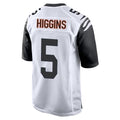 Friene C.Bengals #5 Tee Higgins Player White Alternate Home Game Stitched Jerseys