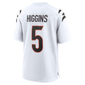 Friene C.Bengals #5 Tee Higgins Player White Home Game Stitched Jerseys