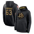 Friene C.Bengals #63 Dylan Fairchild Player Black Salute to Service Pullover Hoodies Limited Stitched Jerseys