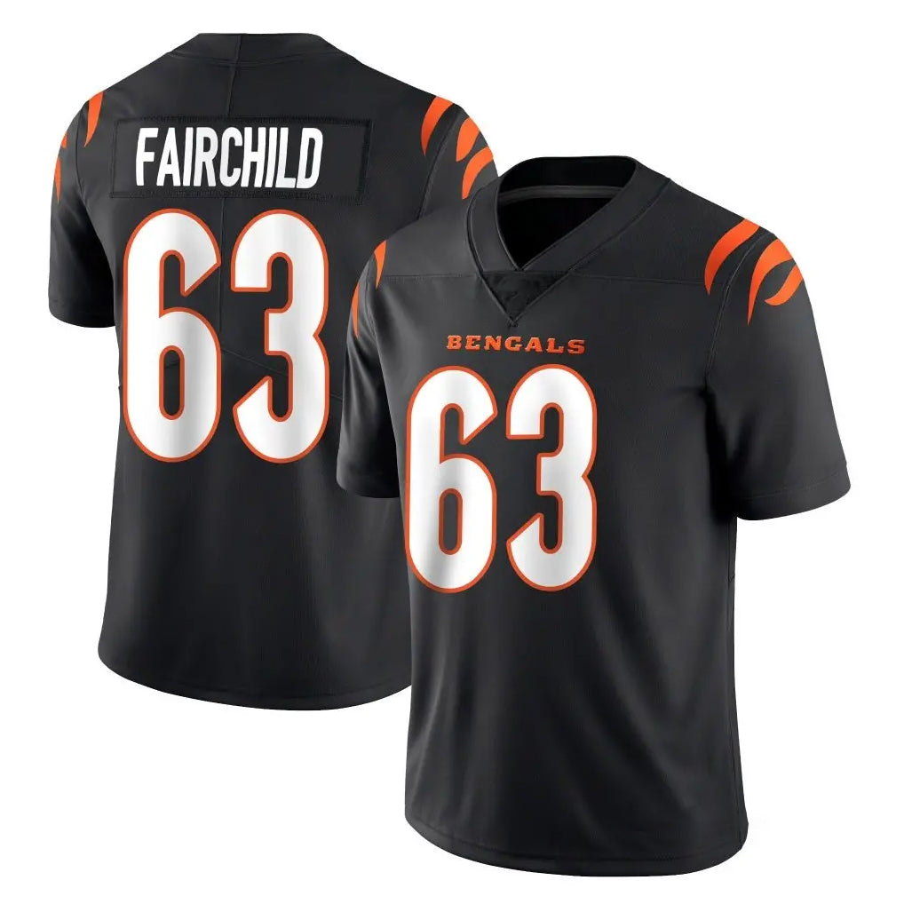 Friene C.Bengals #63 Dylan Fairchild Player Black Vapor Untouchable Limited Home Game Stitched Jerseys