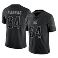 Friene C.Bengals #64 Ted Karras Player Black Reflective Limited Game Stitched Jerseys