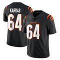 Friene C.Bengals #64 Ted Karras Player Black Vapor Untouchable Limited Home Game Stitched Jerseys