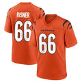 Friene C.Bengals #66 Dalton Risner Player Orange Home Game Stitched Jerseys