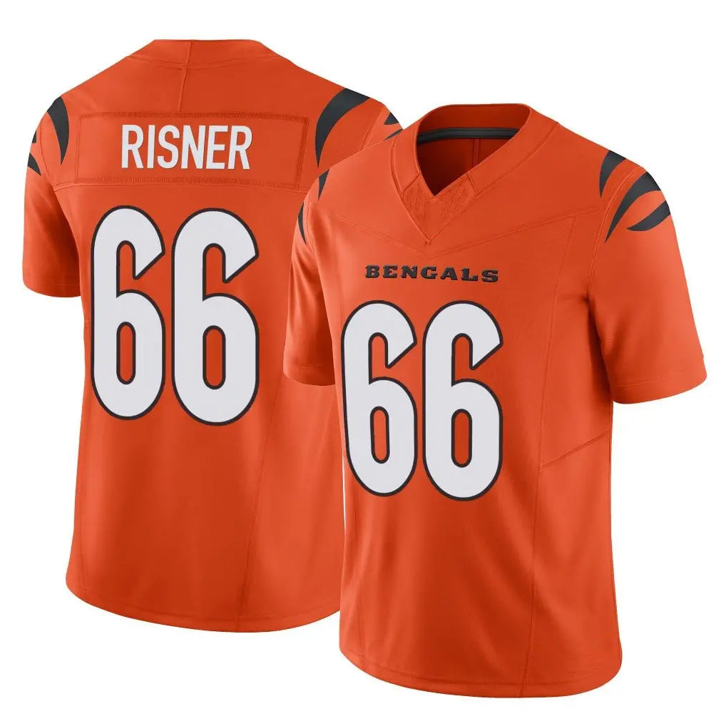 Friene C.Bengals #66 Dalton Risner Player Orange Vapor F.U.S.E. Limited Home Game Stitched Jerseys