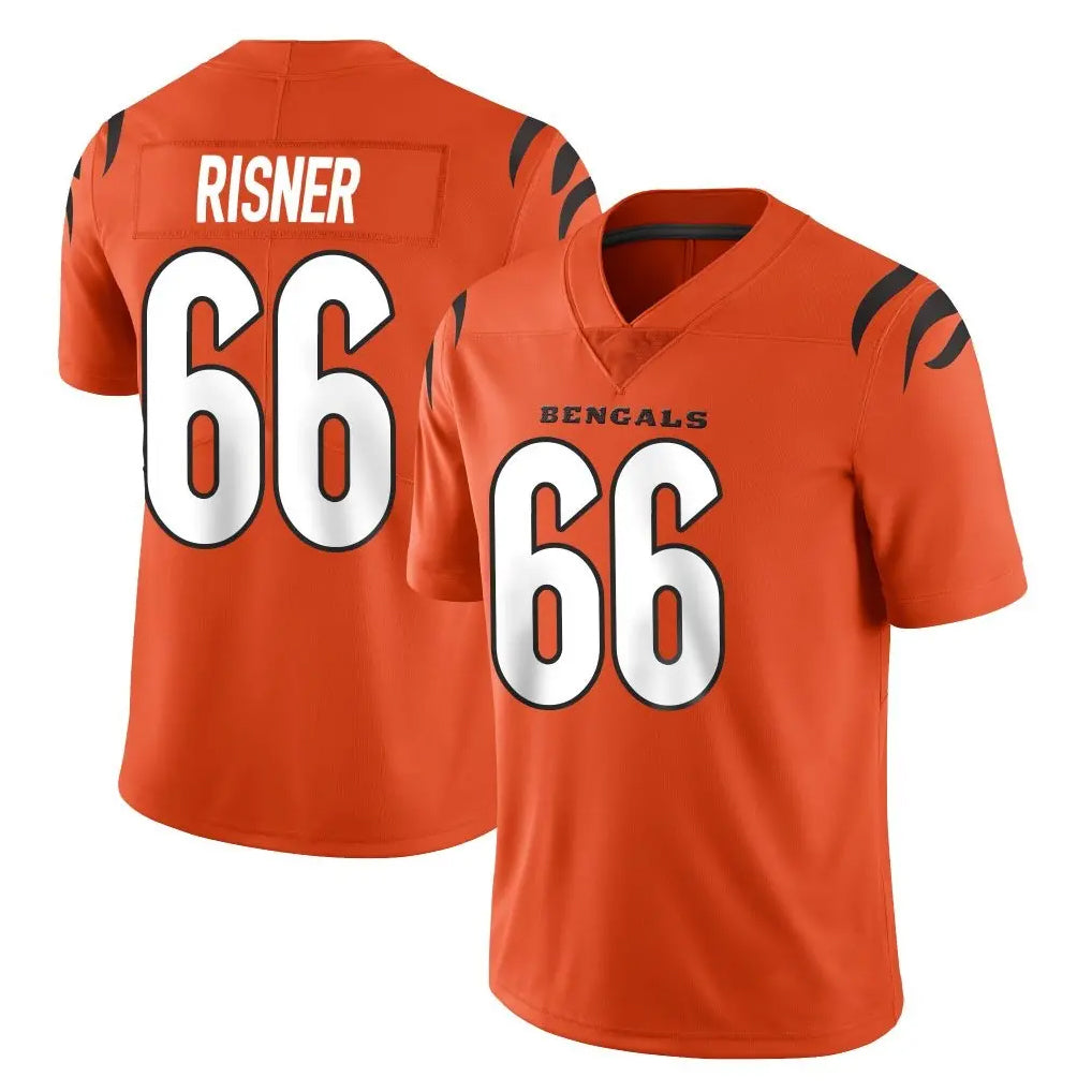 Friene C.Bengals #66 Dalton Risner Player Orange Vapor Untouchable Limited Home Game Stitched Jerseys