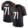 Friene C.Bengals #71 Amarius Mims Player Black Vapor F.U.S.E. Limited Home Game Stitched Jerseys