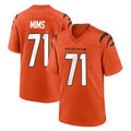 Friene C.Bengals #71 Amarius Mims Player Orange Home Game Stitched Jerseys