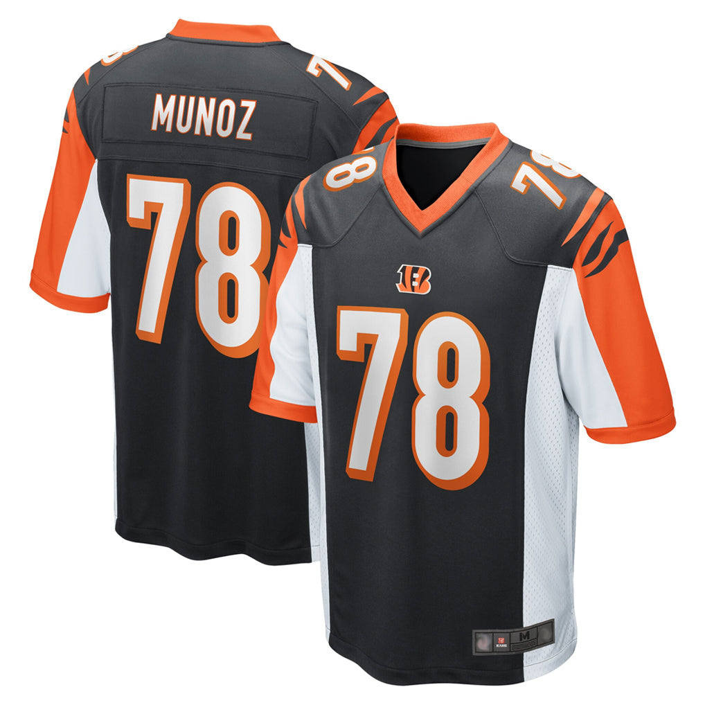 Friene C.Bengals #78 Anthony Munoz Player Black Alternate Home Game Stitched Jerseys