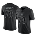 Friene C.Bengals #78 Anthony Munoz Player Black Reflective Limited Game Stitched Jerseys